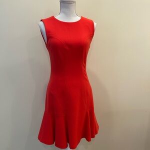 Diane Von Furstenberg Vibrant Orange Mini Dress~Size 4